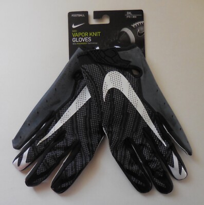 Nike Vapor Knit 3.0 American Football Gloves Men Black/Black/White