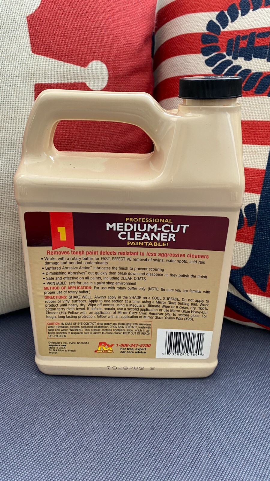 Meguiar's # M1 MEDIUM CUT Compound Mirror Glaze M0164 Professional Series 64oz.