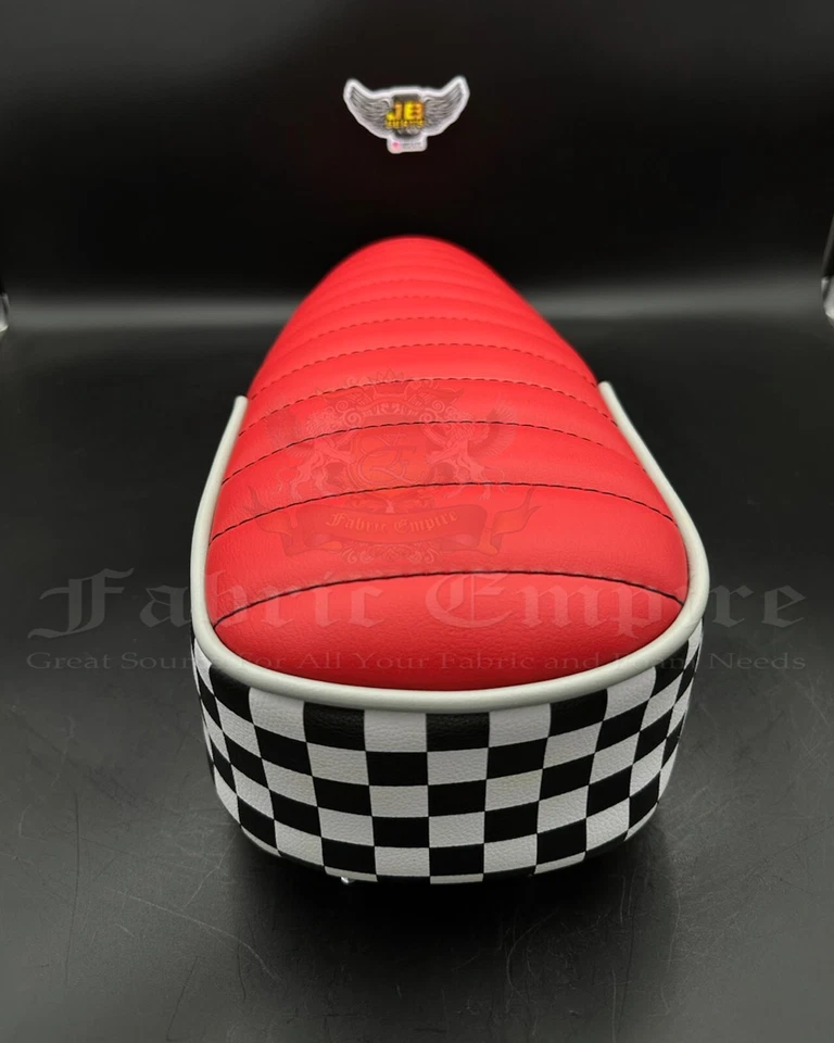 Classic TEXTURED Black & White CHECKERED Faux Leather Waterproof Vinyl SBY - Image 3 of 3