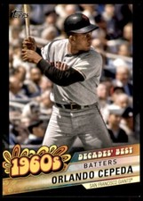 2020 Topps Decades' Best Black (Series 2) Orlando Cepeda #DB-28 204/299 San