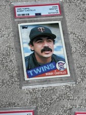 1985 TOPPS BASEBALL CARD LOW POP PSA 10 BOBBY CASTILLO MINNESOTA TWINS