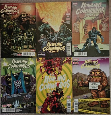 Marvel Comics: Howling Commandos of S.H.I.E.L.D. Full 6-part series 2015 VF/NM