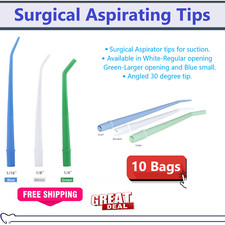 Dental Surgical Aspirator Tips Dental Aspirating Suction Tip Pick Size 10 Bags