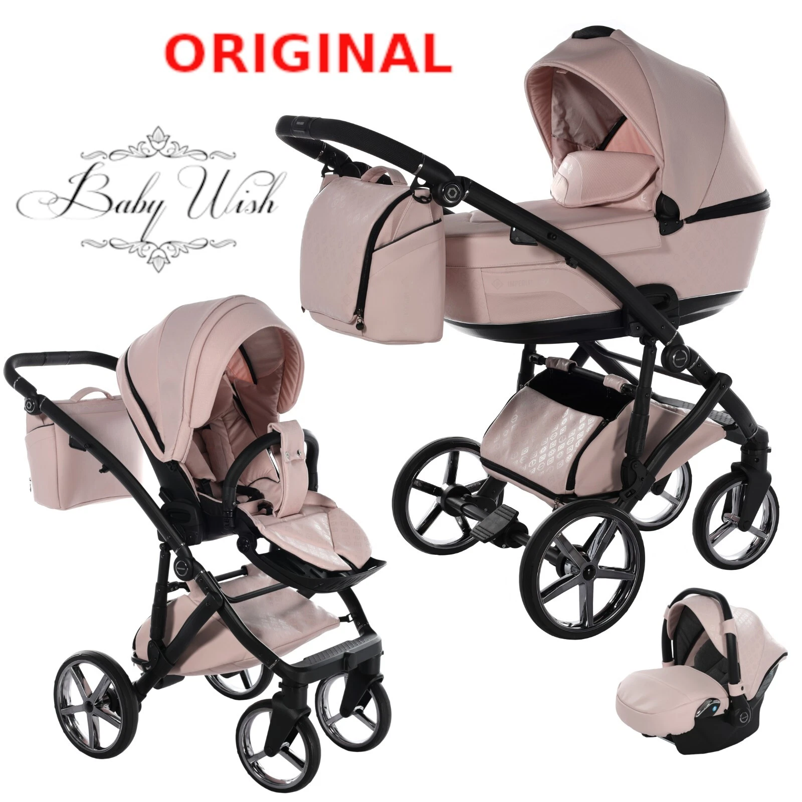 TAKO LARET IMPERIAL NEW V2 PRAM 3in1 CARRYCOT+ PUSHCHAIR + CAR SEAT