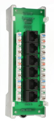 6 Port Cat5 Voice and Data Module for Structured Media Cabling Solutions