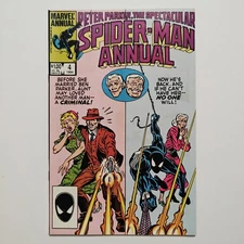 Spectacular Spider-Man: Annual #4 (1984) KEY Origin Ben Parker, We Combine VF/NM