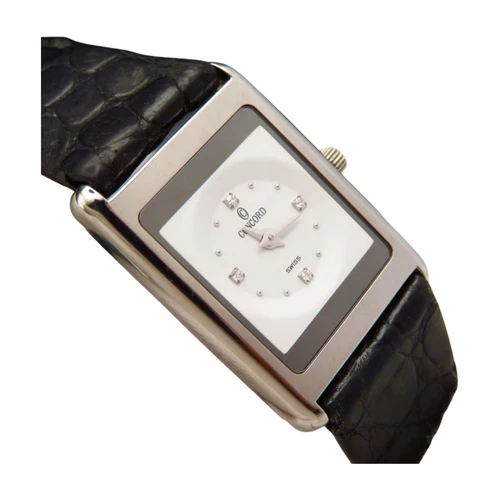 Concord La Scala 4P Diamond Rectangular Ladies Watch 14 C1 669.0 Strap AS-IS - Picture 1 of 8