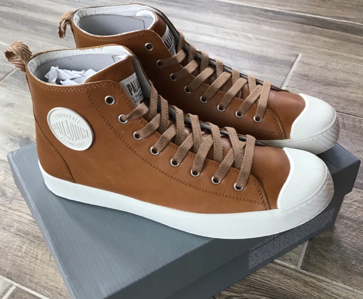 NIB PALLADIUM Pallaphoenix leather sneakers mens 9.5 Cathay  display picture 3
