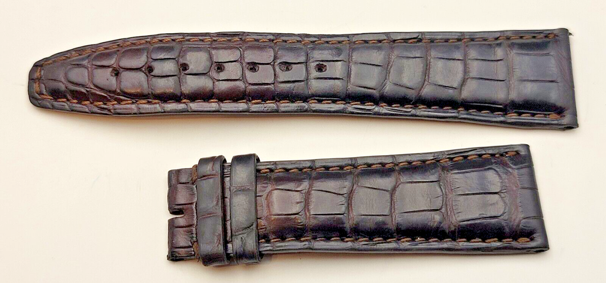 IWC純正レザーストラップ22ミリ中古美品、長さなど写真見て下さい！ Authentic IWC A18282 BWBH Brown Leather watch strap 22/18 mm