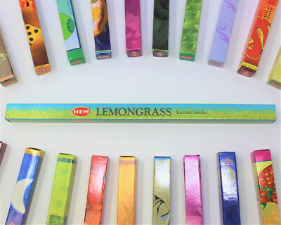 Hem Lemongrass Incense Sticks - Five 8-Stick Boxes! (40 Sticks Total)