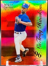 1996 Select Certified Edition LaTroy Hawkins MIRROR RED NM+ Twins RC #125