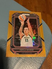 2023 PANINI PRIZM WNBA CAYLA GEORGE ORANGE PRIZM-#47/99-LAS VEGAS ACES-#58-SP