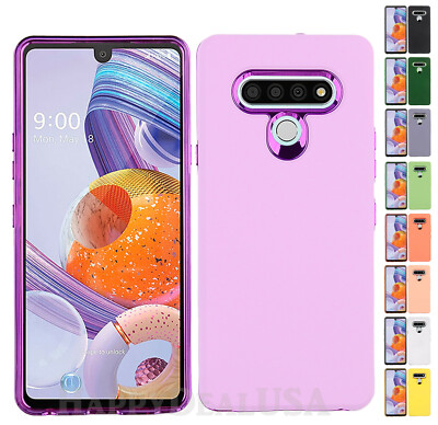 For LG Stylo Rubberized Smooth ShockProof Slim Cover Case w