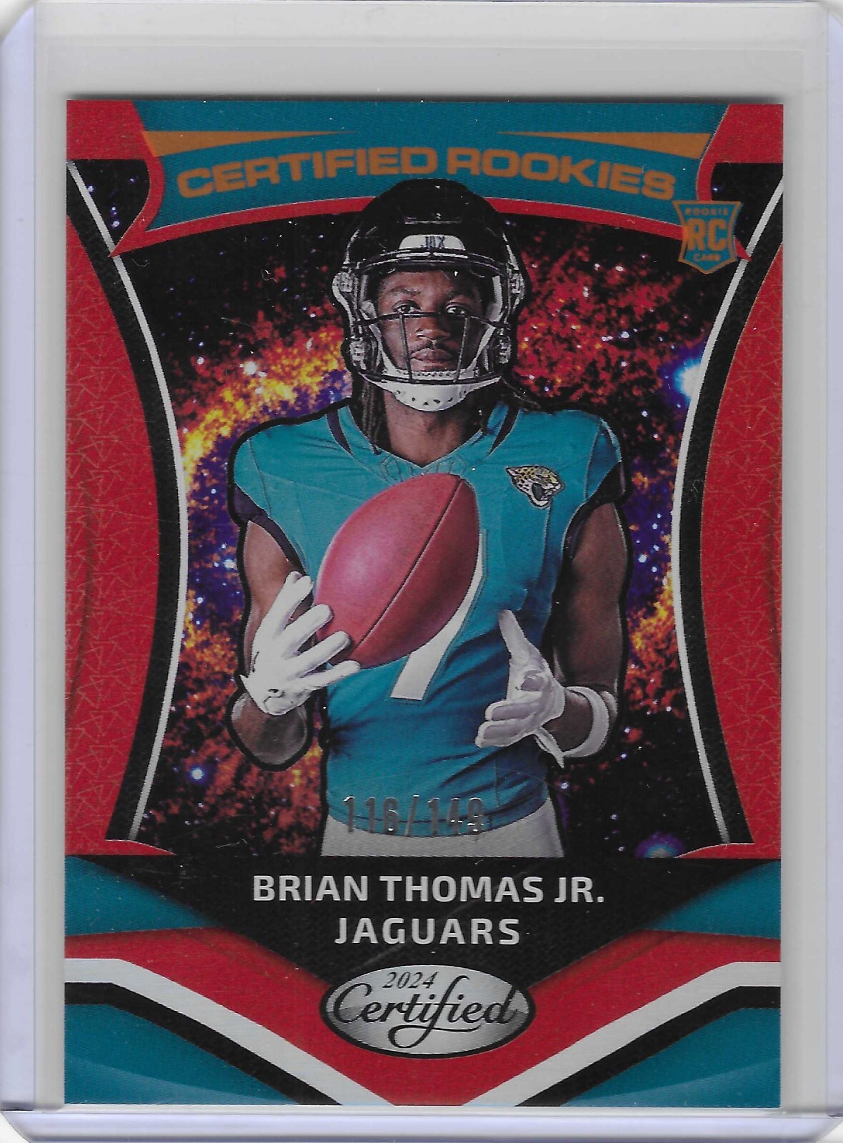 2024 Panini Certified Brian Thomas Jr. Certified Rookies Orange RC 116/149
