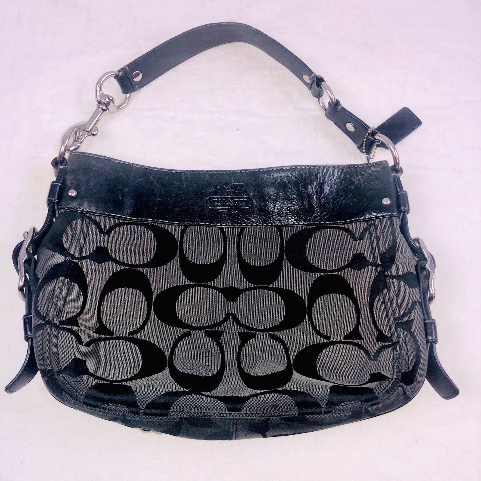 Coach Zoe Leatherware Womens Pocketbook Black F0993F… Gem