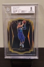 2020-21 SELECT PRIZMS LAMELO BALL GOLD DIE CUT 04/10 NO. 183 BGS 8