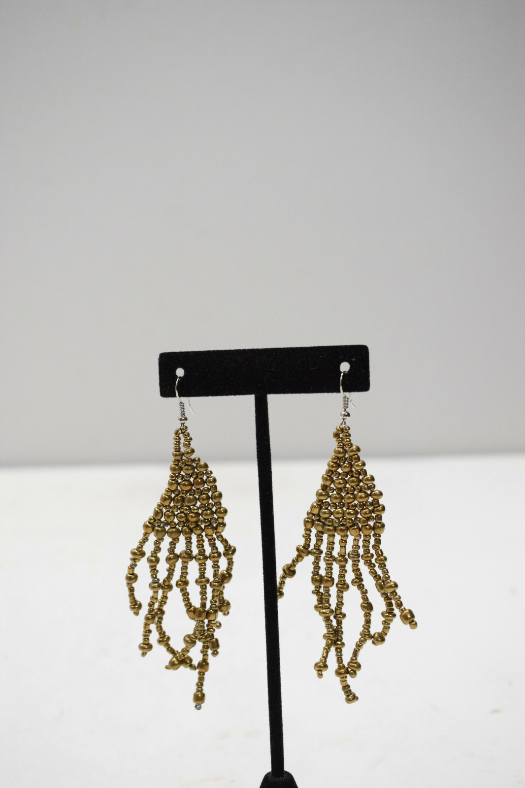 Earrings Bronze Beaded Earrings