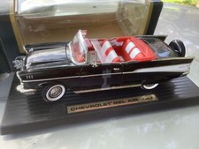 1957 Chevrolet Bel Air Convertible Black 1/18 road tough Diecast
