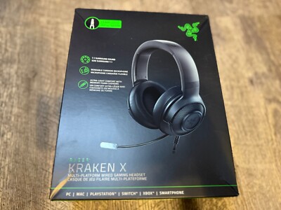 Razer Kraken X USB Gaming Headset, Wired, Black (RZ0402960100R3U1) - BRAND NEW