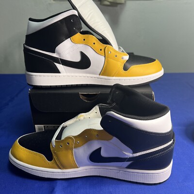 Nike Air Jordan 1 Mid Yellow Ochre/Black-White (DQ8426 701) size