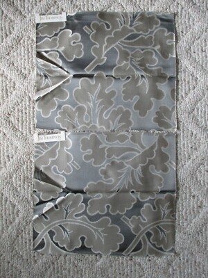 (7) Jim Thompson 100% Silk Samples - Style Fury - Glacier Sand - 11.5'' x 13.75''
