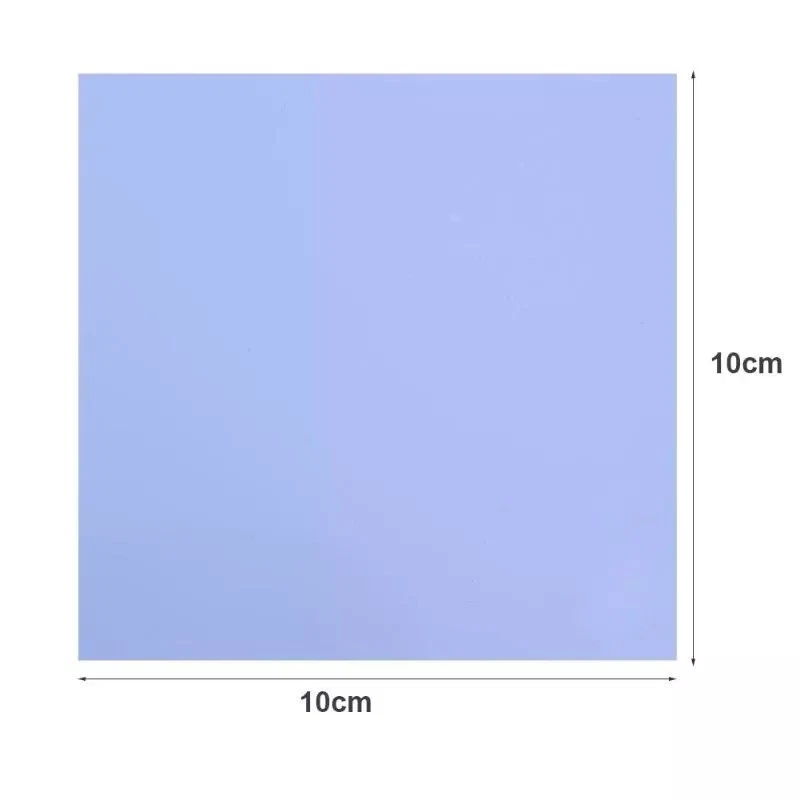 Silicona térmica conductora 100x100mm x 1mm para GPU CPU almohadilla de enfriamiento disipador de calor Foto 2 de 4