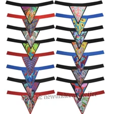Men Lingerie G String Pouch Underwear Mini Bikini Panties Jockstrap Thong Sports