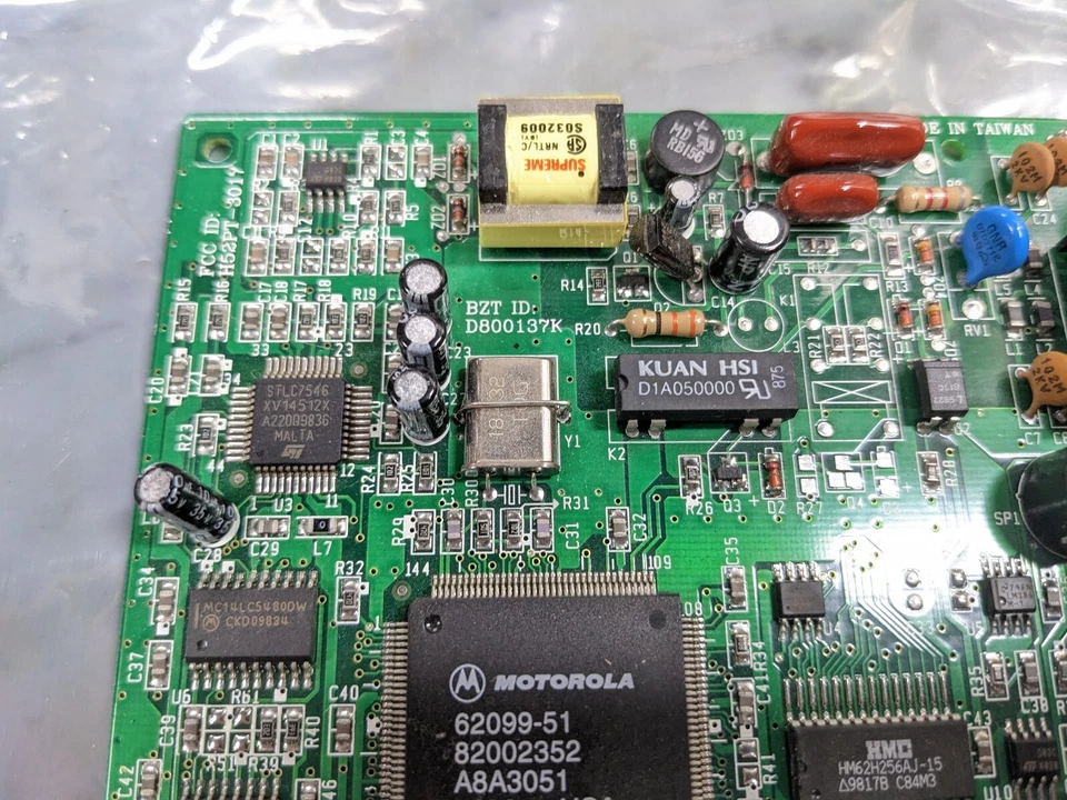 Módem de datos/fax/voz Motorola Win5601/5602 con conectores de micrófono y altavoz PC de colección Foto 3 de 4