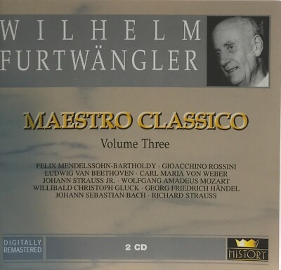 Wilhelm Furtwängler : Maestro Classico Volume 3 (2 CD Set History) *Very Good* 