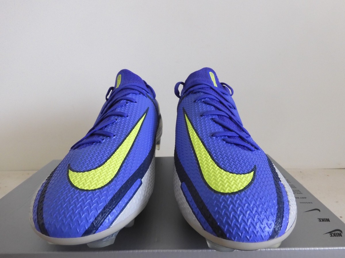 Nike Phantom Gt2 Elite Fg Sapphire Blue-Volt-Grey Fog Sz 12
