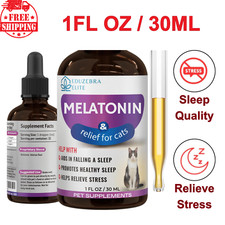 Cat Melatonin Calming Treats - Sleep Aid  Anxiety Relief for Cats, Grooming Aid