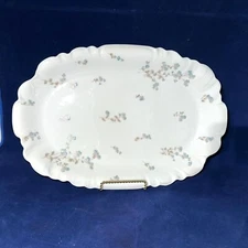 Limoges Haviland Oval Serving Plater Porcelain Floral Vintage 15 5/8 Inches