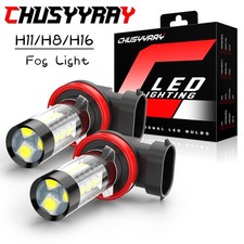 For Nissan Sentra 2013-2021 2x H11 LED Fog Light Bulbs Kit White Foglight 6000K