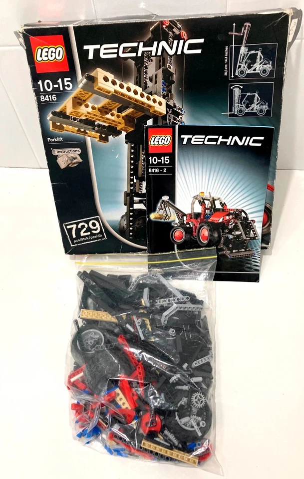 Lego Technic No. 8416 'Forklift ' (1991) with box and one instruction booklet - Image 3 of 4