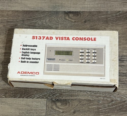 Ademco Console Security Alarm Device 5137AD Vista Keypad Untested Read Descrip