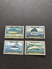 Montserrat Postage Stamp Set MNH 1969 Fishing