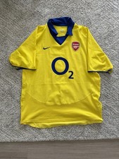 Arsenal Jersey Away Soccer shirt 2003-2004 Nike Men Size L Thierry Henry