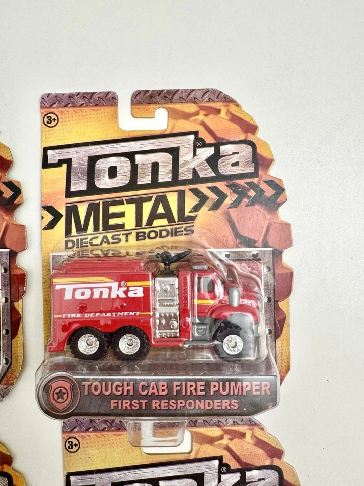 Tonka Metal Diecast Bodies First Responders Lot of 4 Fire Rescue Trucks 2013 - Image 4 of 4