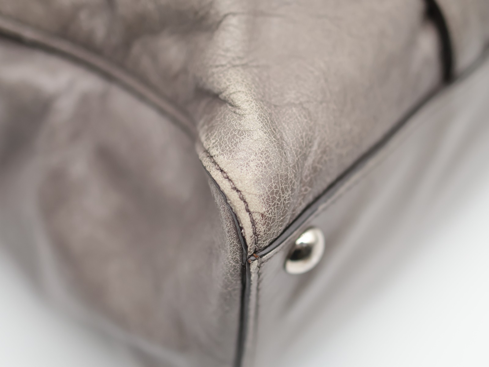 miumiu Hand Bag Gray Authentic — image 10