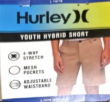 Hurley Boys Youth Hybrid Shorts L 14/16 Blue
