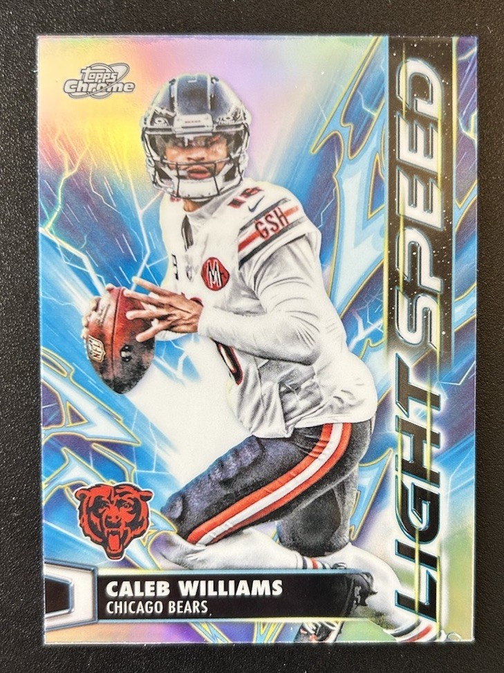 2025 Topps Chrome Cosmic Caleb Williams Light Speed Refractor LS-4 SP Bears