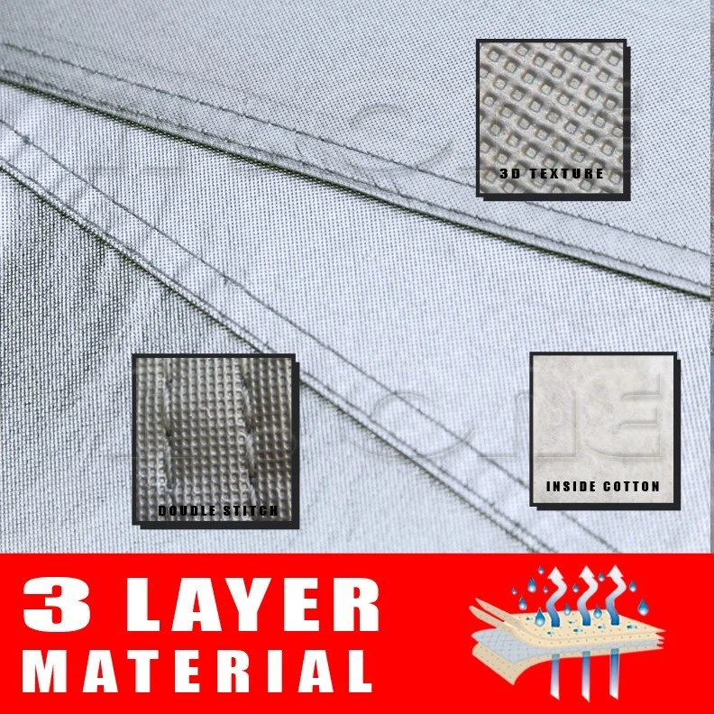 SUV Car Cover Waterproof Surface Outdoor Sun Rain Wind Dust Cotton Inlay Protect Foto 2 de 4