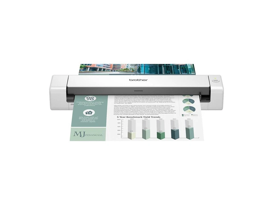 Brother Dsmobile DS-740D Dual CIS 600 x 600 dpi Duplex Mobile Scanner with Desk - Image 2 of 4