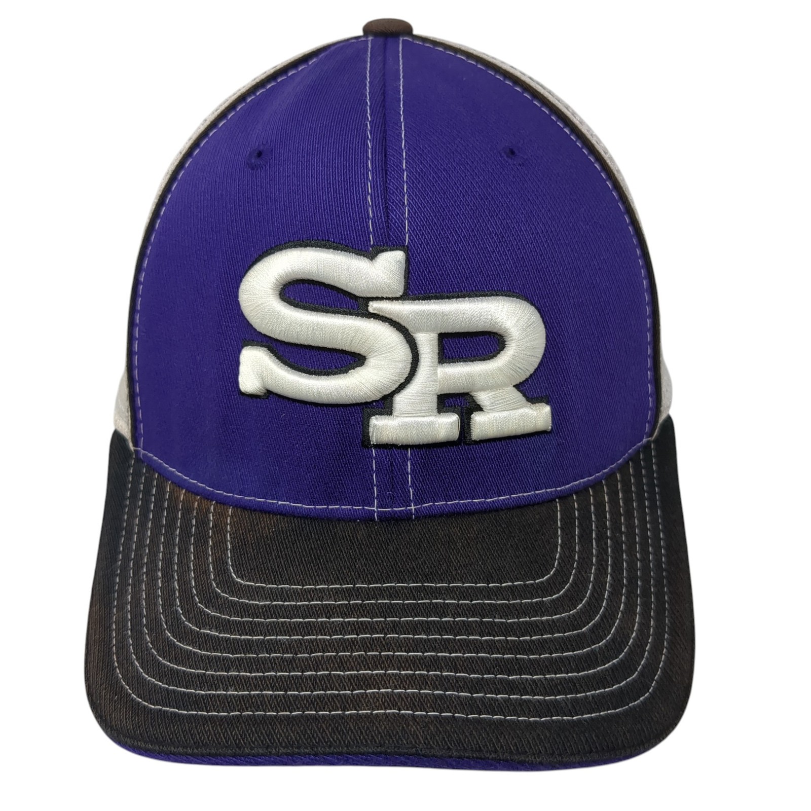 SR Fitted Baseball Hat Multicolor Medium Embroide… - image 1