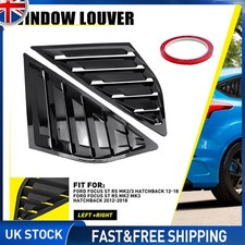 For Ford Focus ST RS MK2/3 Hatchback 12-18 Side Window Quarter Louver Cover 1SET