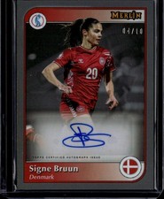 2025 Merlin UEFA Women's Euro Black Autographs Signe Bruun /10 | Denmark