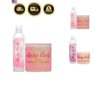 Knot Today Leave In Conditioner/Detangler 8 oz + Curl Custard Gel 8 oz