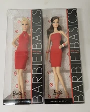 Rare Barbie Basics Model No. 1 and No 3. (2)  Collection Red -