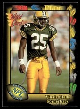 1991 Wild Card Vinnie Clark Rookie Green Bay Packers #97. rookie card picture