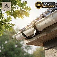Durable Pack of 5 - 112mm Black Fascia Gutter Brackets for Lasting Performance